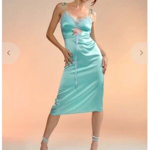 Cynthia Rowley Aqua Lace Dress